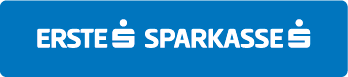 Logo der Erste Sparkasse auf blauem Hintergrund.
